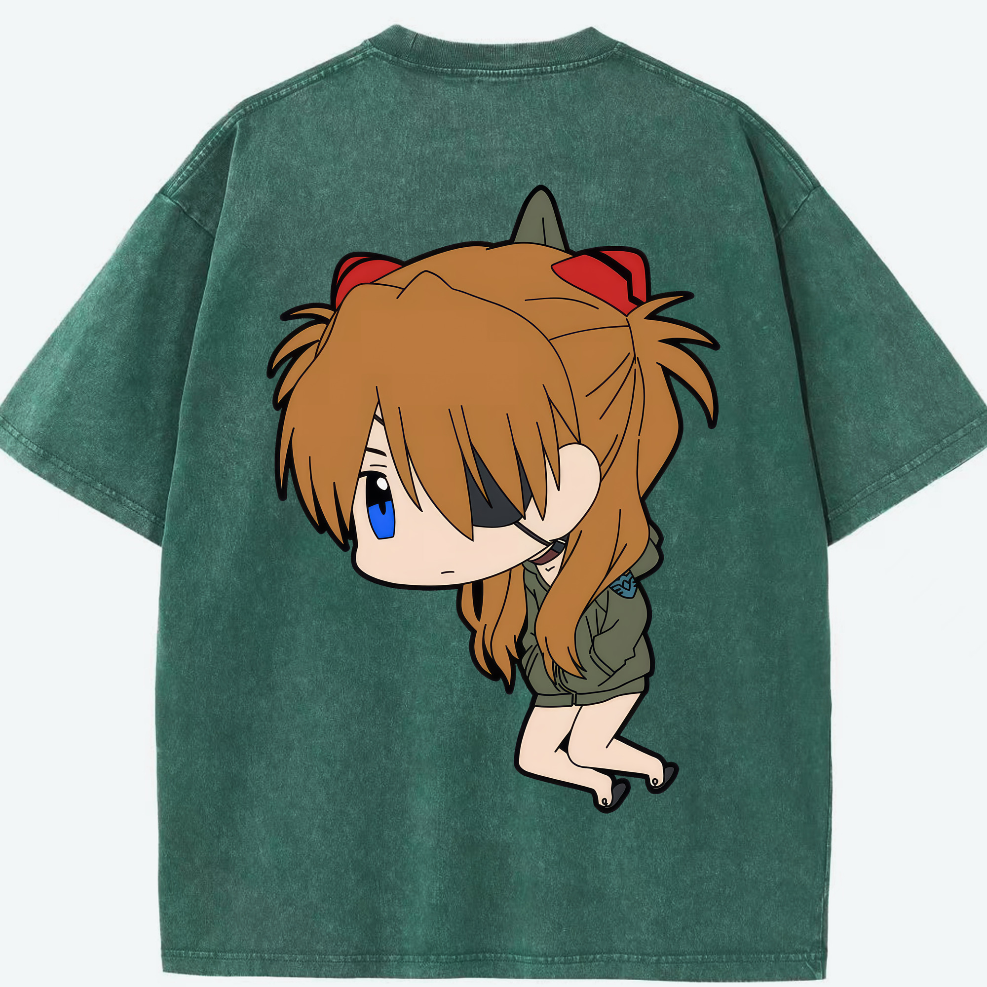 （画像用） EVA 新世紀エヴァンゲリオン 綿100% ヴィンテージ風 半袖Tシャツ（背面プリント）